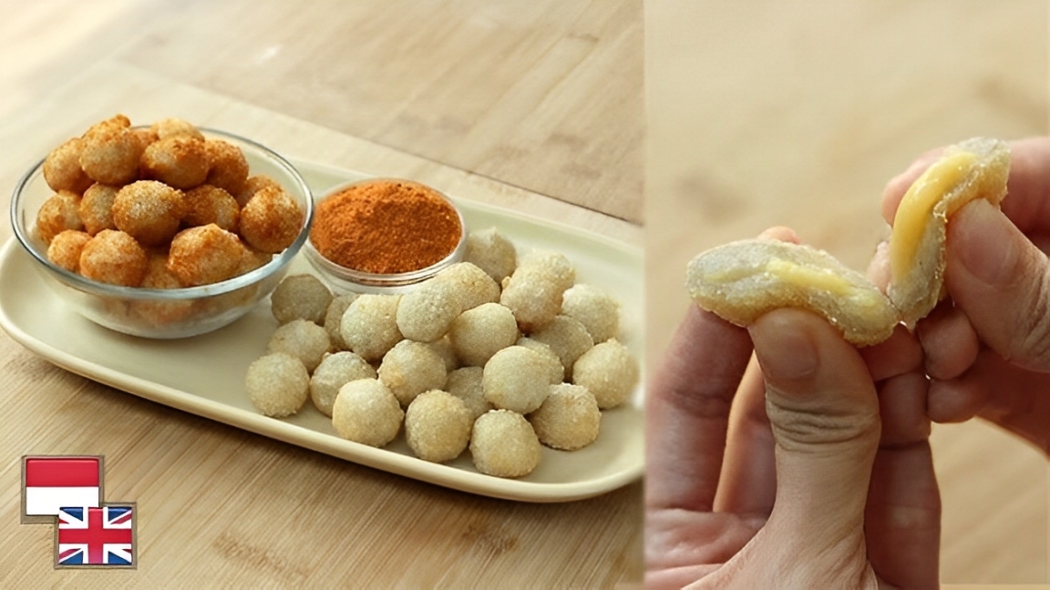 Cimol keju ala Chef Devina Hermawan: camilan kenyal, lumer, dan gurih yang cocok untuk stok frozen food. Simak info selengkapnya disini Cess!