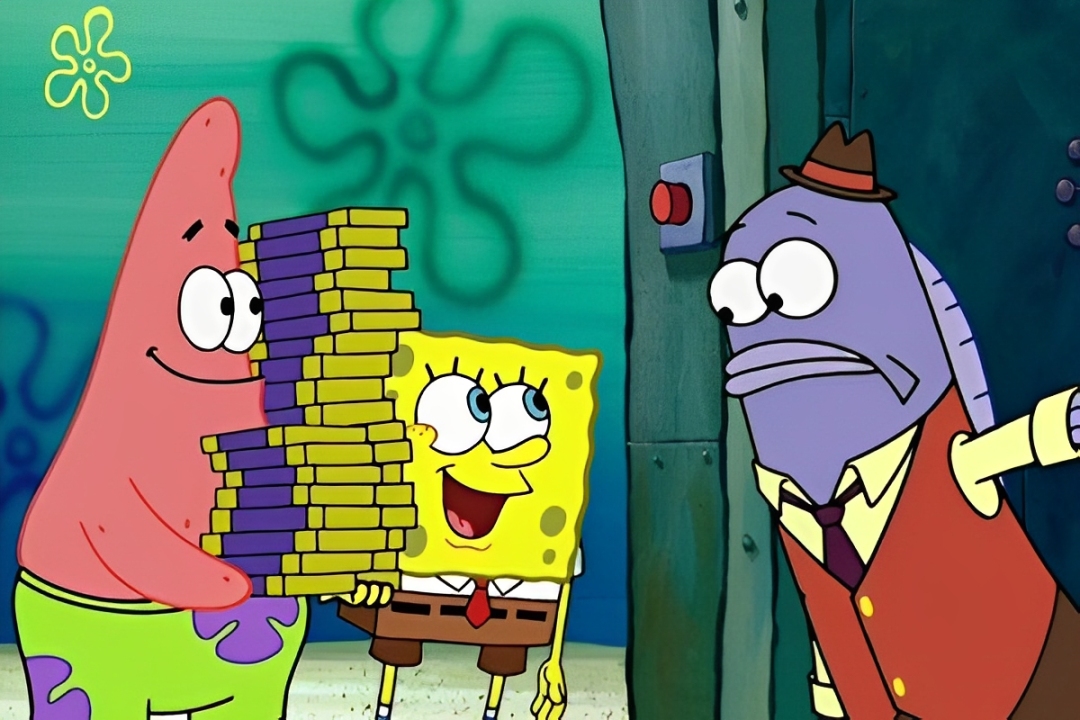 SpongeBob dan Patrick berjualan cokelat keliling, bisnis unik yang viral di Bikini Bottom. Simak kisahnya Cess!