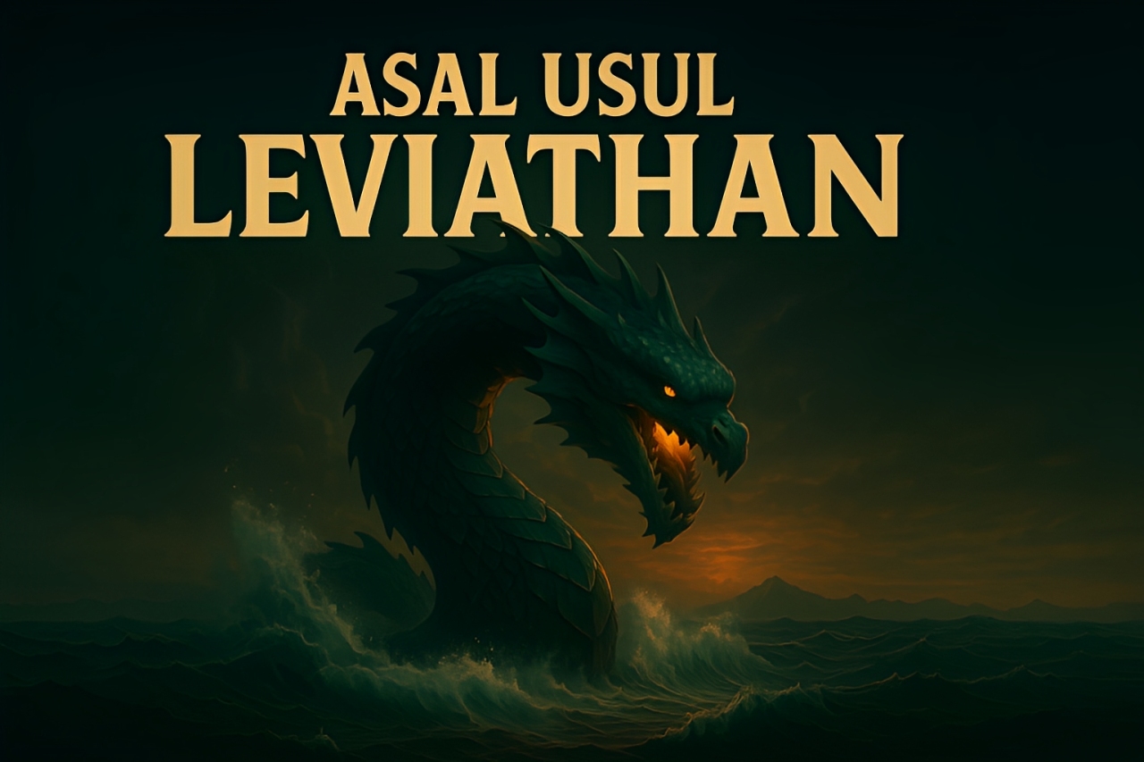 Ilustrasi Leviathan, naga laut raksasa yang legendaris!