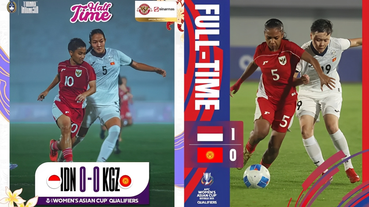 Hasil Indonesia vs Kirgistan di Kualifikasi Piala Asia Wanita 2026, Minggu, 29 Juni 2025.