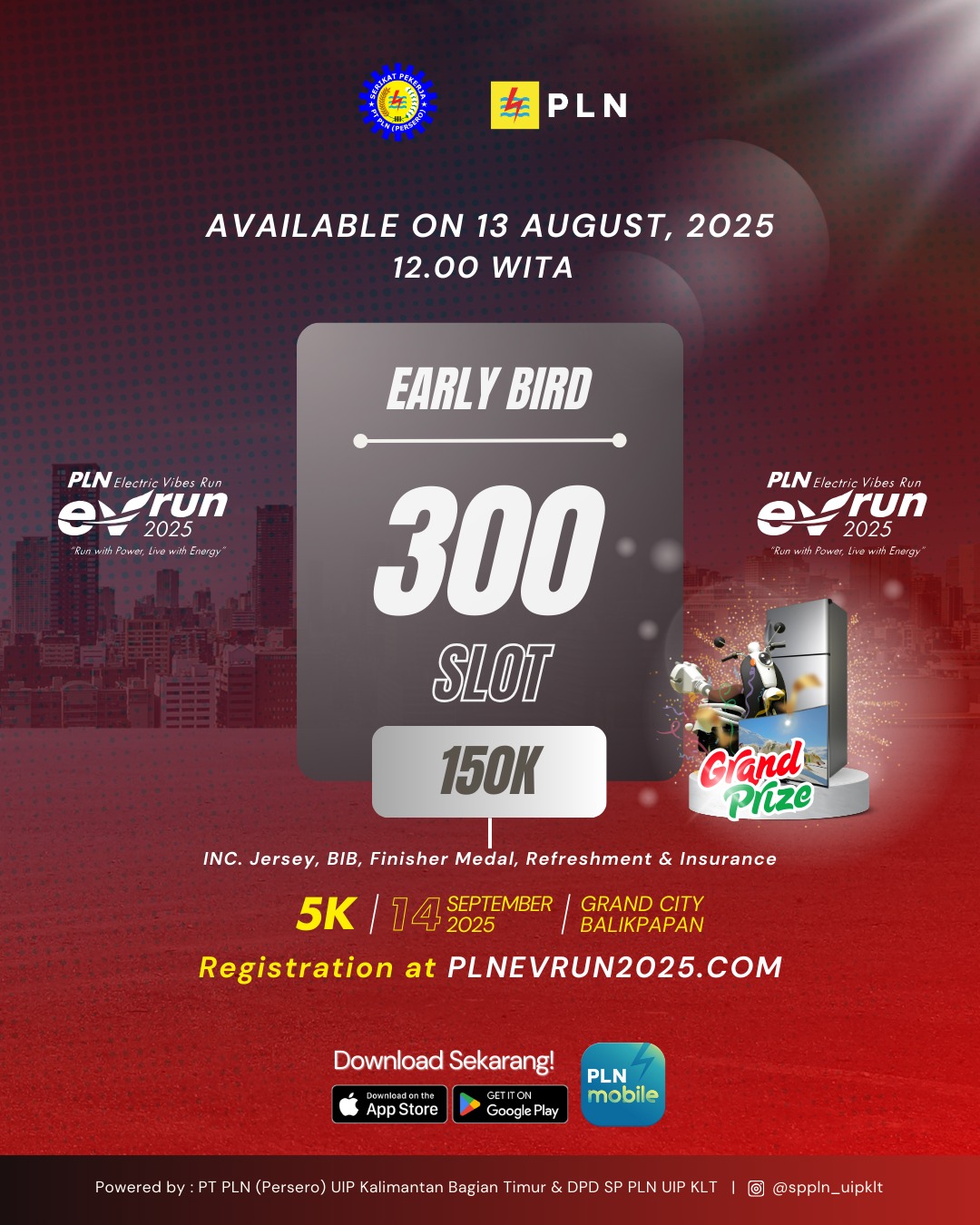 PLN Electric Vibes Run 2025 Balikpapan, aksi lari seru demi energi terbarukan yang penuh semangat!