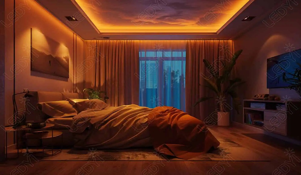 Inspirasi lighting apartemen dengan LED strip, string lights, dan dimmer switch yang bikin ruangan lebih cozy dan stylish.