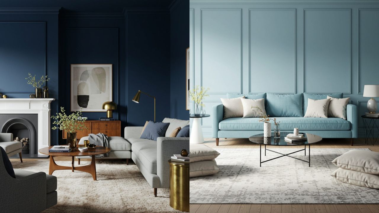 Inspirasi ruang tamu biru muda 2025 yang stylish, cozy, dan elegan dengan berbagai konsep desain interior yang timeless.