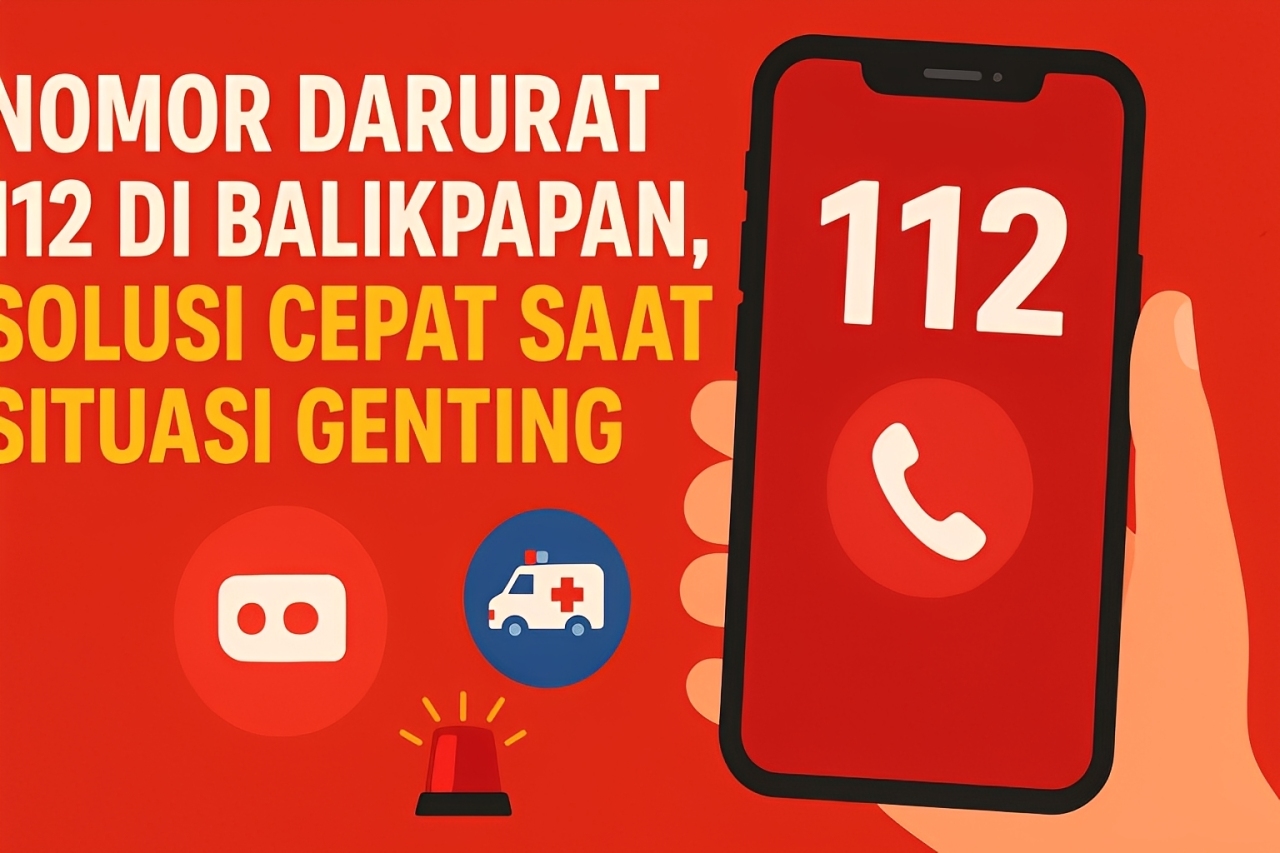 Nomor darurat 112 Balikpapan hadir sebagai layanan gratis dan cepat, solusi satu pintu panggilan darurat yang bisa menyelamatkan nyawa.