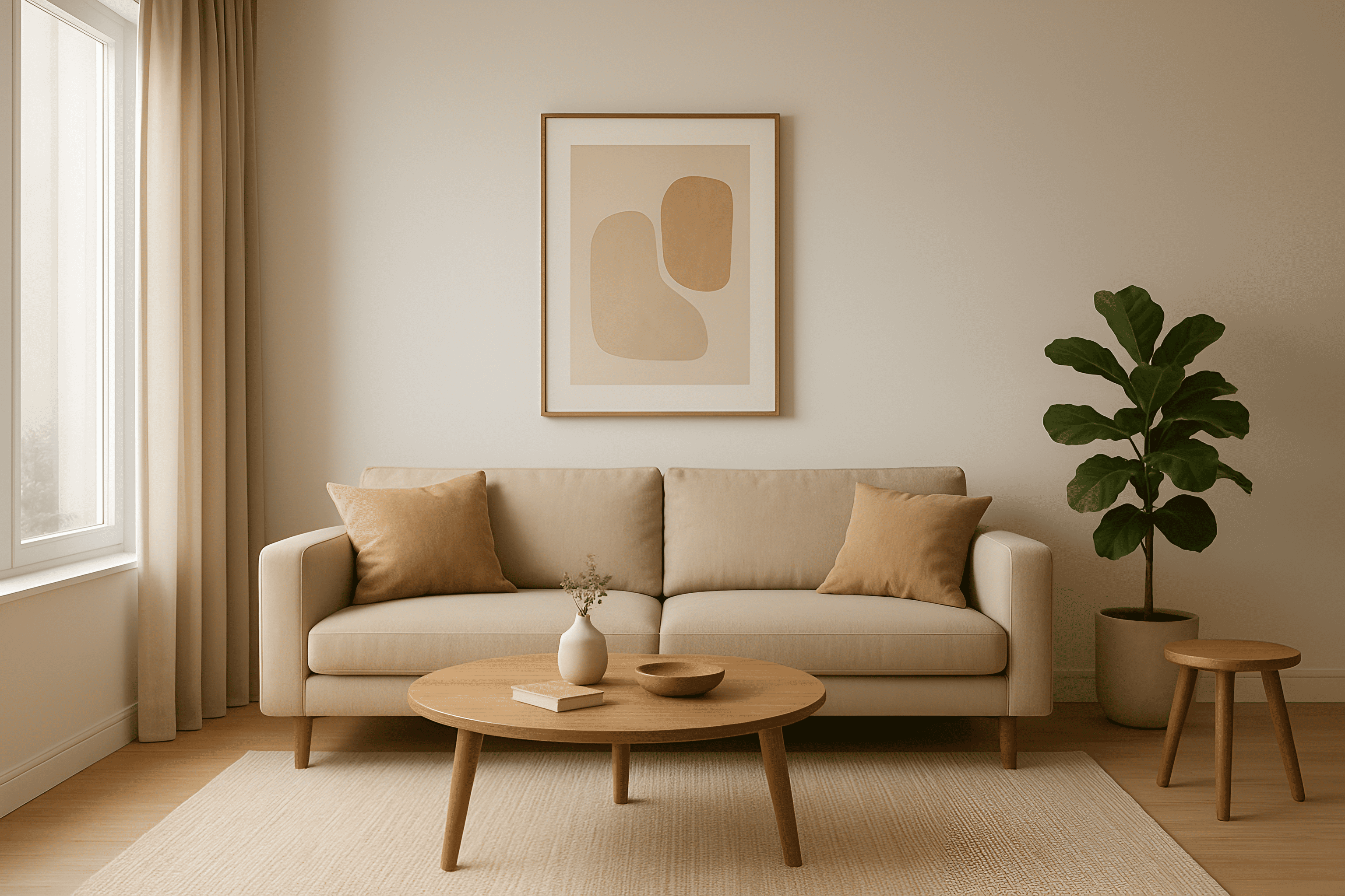 Inspirasi dekorasi rumah minimalis modern 2025 dengan sentuhan earth tone, dapur industrial elegan, dan kamar tidur Japandi cozy bikin betah.