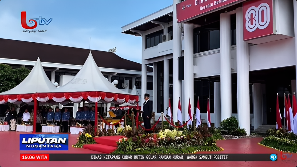 Wali Kota Rahmad Masud memimpin Upacara Hari Kesaktian Pancasila di halaman Balai Kota Balikpapan, Rabu (1 Oktober 2025).