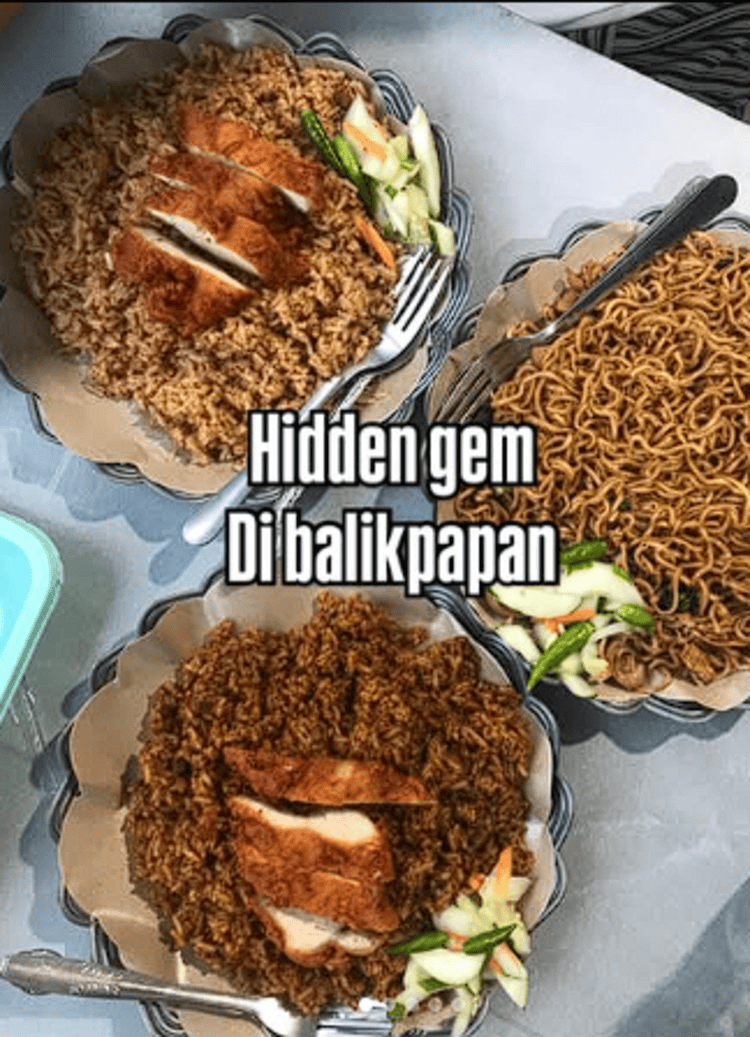 Seporsi nasi goreng ayam katsu Rp20 ribu khas Depot Cwiemie Jombang, gurih dan crispy jadi hidden gem kuliner Balikpapan.