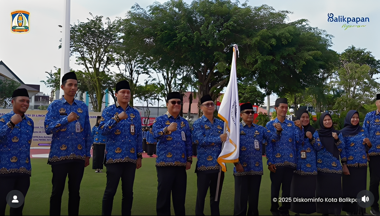 Pelepasan atlet KORPRI Balikpapan, Rabu (1 Oktober 2025).