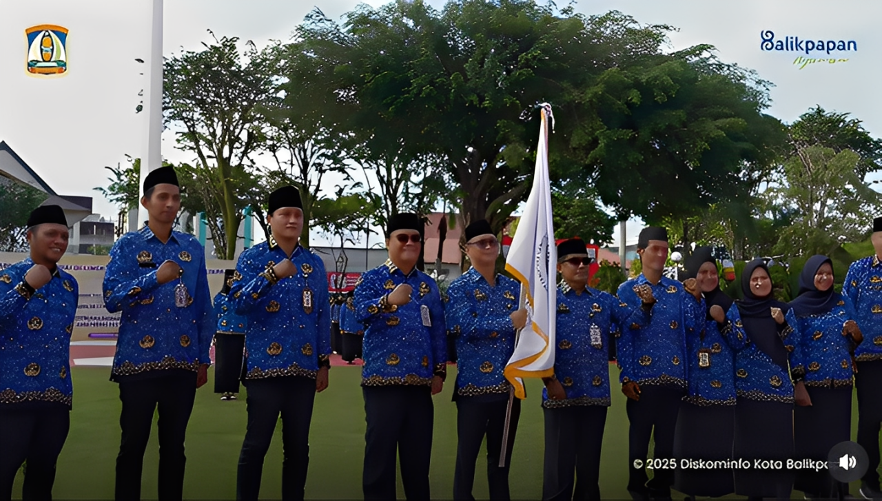 Pelepasan atlet KORPRI Balikpapan, Rabu (1 Oktober 2025).