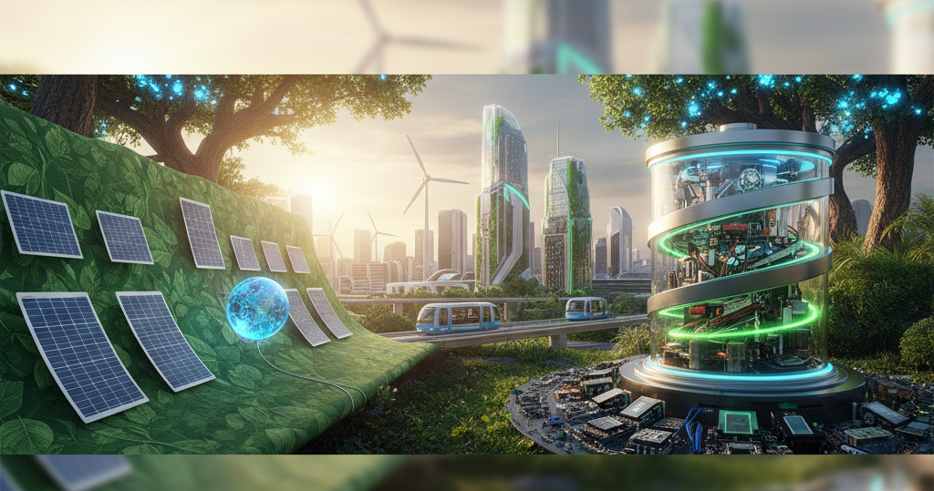 Foto Ilustras Energi Baru terbarukan