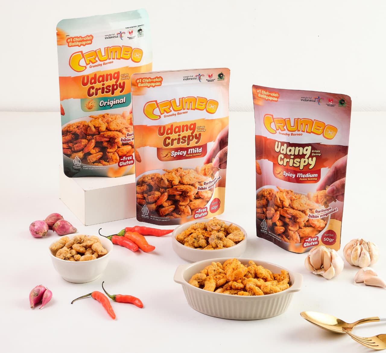 Crumbo Udang Crispy, camilan sehat tanpa MSG dan tanpa pengawet dari dapur rumahnya