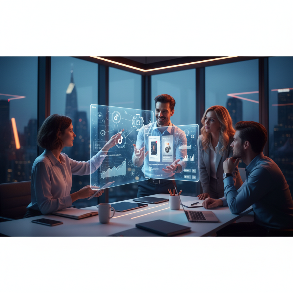 Visual iklan media sosial yang efektif menonjolkan kombinasi copywriting kuat dan desain visual menarik sebagai strategi marketing digital.