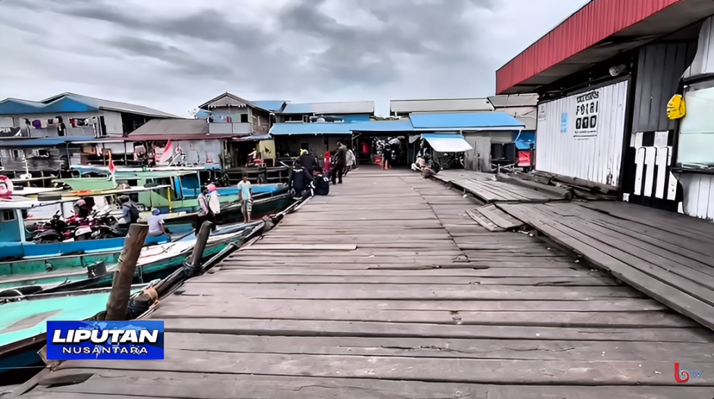 Dermaga Kampung Baru Balikpapan yang tengah diusulkan untuk revitalisasi demi keselamatan dan kenyamanan pengguna jasa.