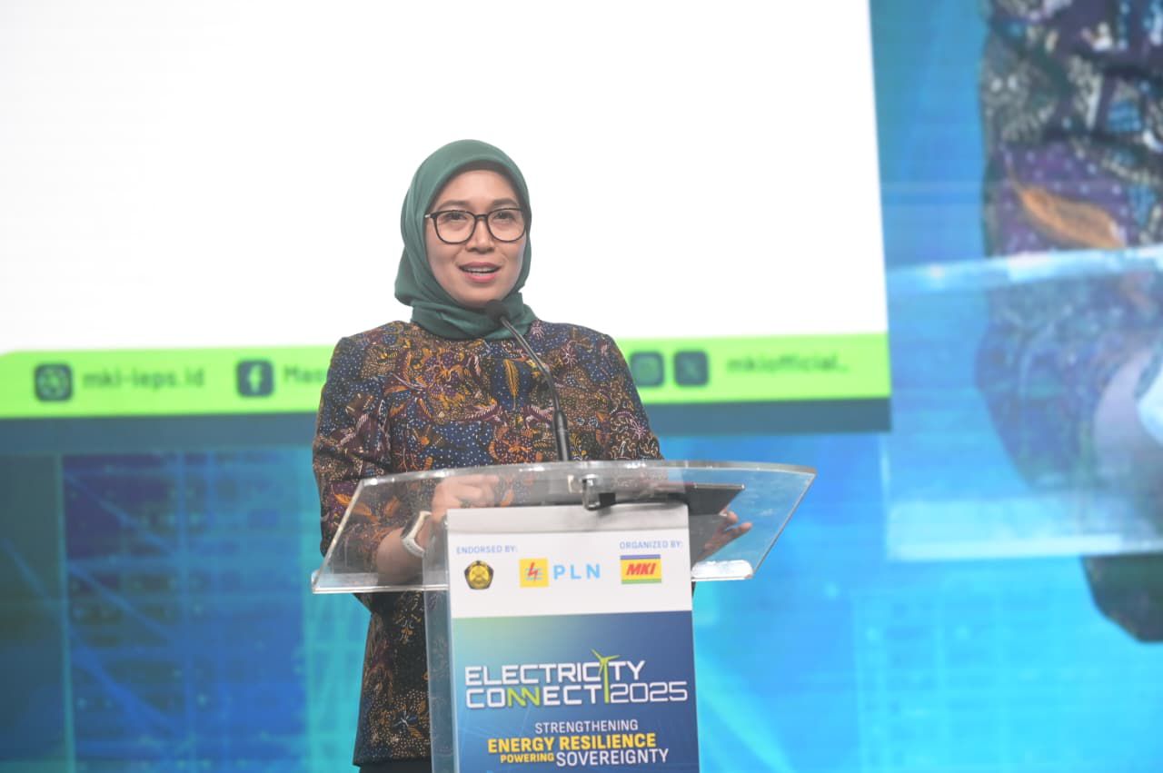 Arsyadany G. Akmalaputri, Ketua Panitia Electricity Connect 2025 sekaligus Sekretaris Jenderal MKI, Selasa (7 Oktober 2025).