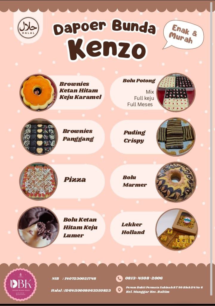 Foto Tri Puji Utami di dapurnya sedang menghias kue tart, simbol semangat UMKM Dapoer Bunda Kenzo di Balikpapan Timur yang manisnya bikin jatuh hati.