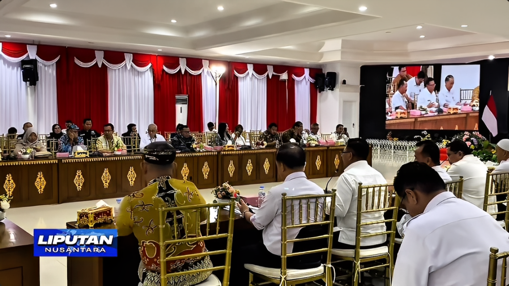 Suasana Rapat Koordinasi Program Perumahan di Wilayah Kalimantan di Aula Pemerintah Kota Balikpapan, Rabu (15 Oktober 2025).