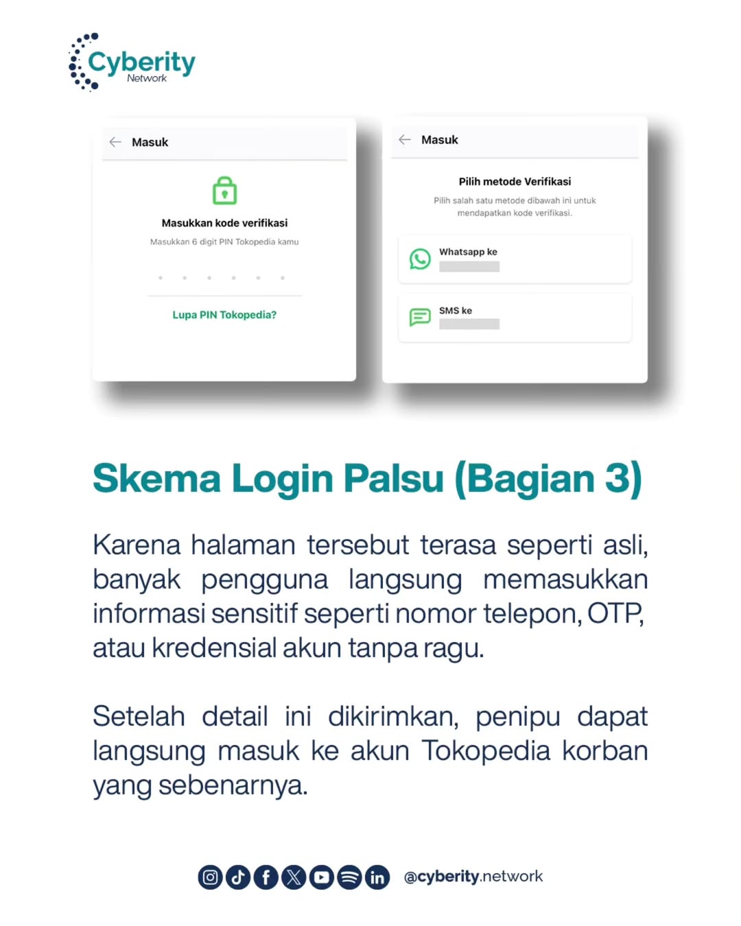 Penipuan Digital Terkini, Situs Palsu Tokopedia  Sulit Dikenali