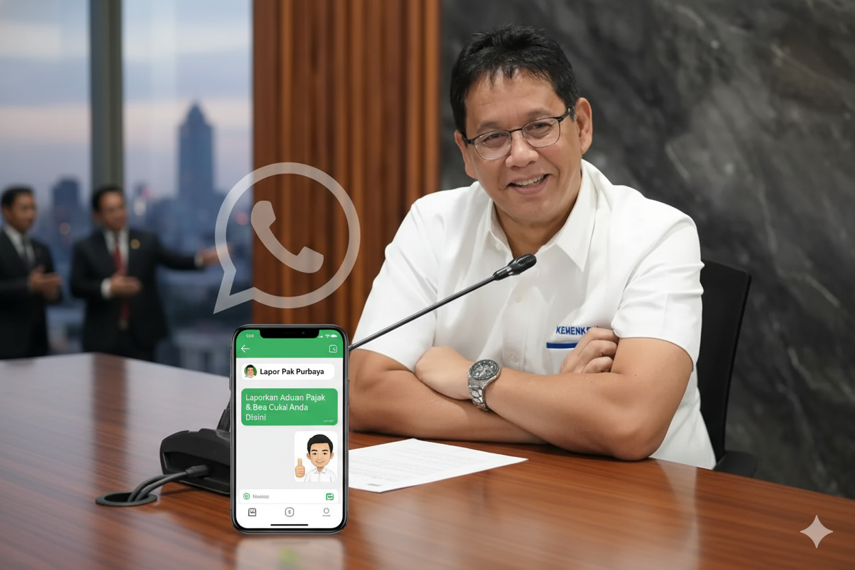 Menkeu Purbaya Yudhi Sadewa meluncurkan &ldquo;Lapor Pak Purbaya&rdquo; &mdash; kanal aduan pajak dan bea cukai berbasis WhatsApp.