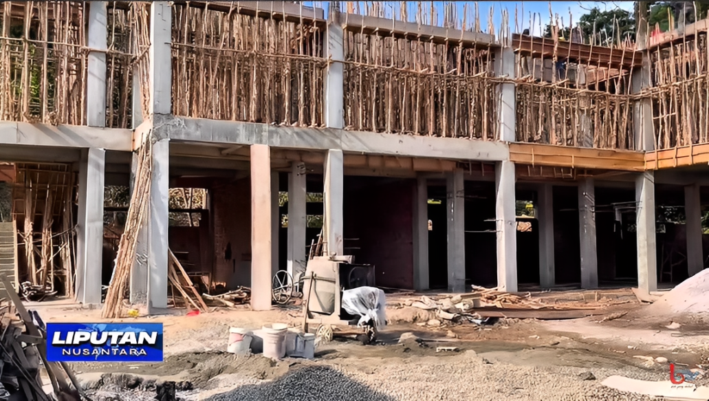 Progres pembangunan Puskesmas Sepinggan Baru di Balikpapan terus berjalan, Senin (13 Oktober 2025).