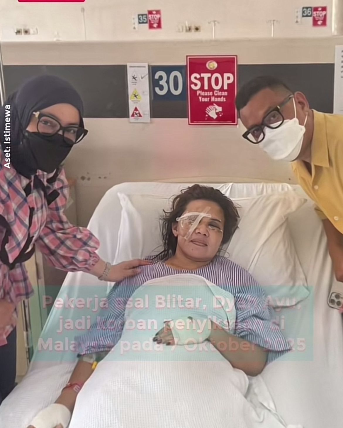 Potret gedung RS Kuala Lumpur dengan suasana tenang &mdash; visualisasi perlindungan WNI dan solidaritas kemanusiaan.