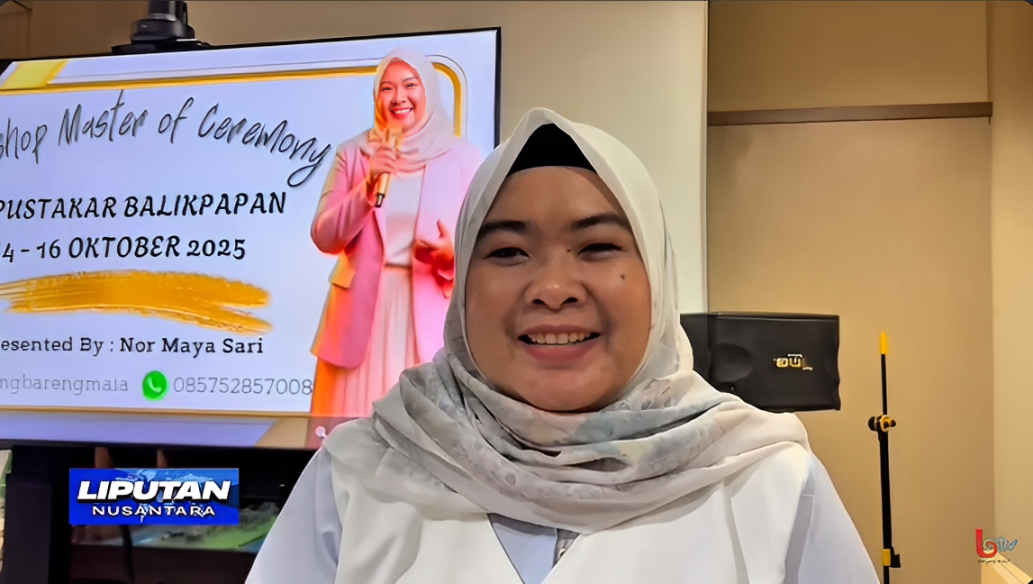 Noor Maya Sari menjelaskan tiga kunci utama untuk menjadi MC yang baik, Selasa (14 Oktober 2025).