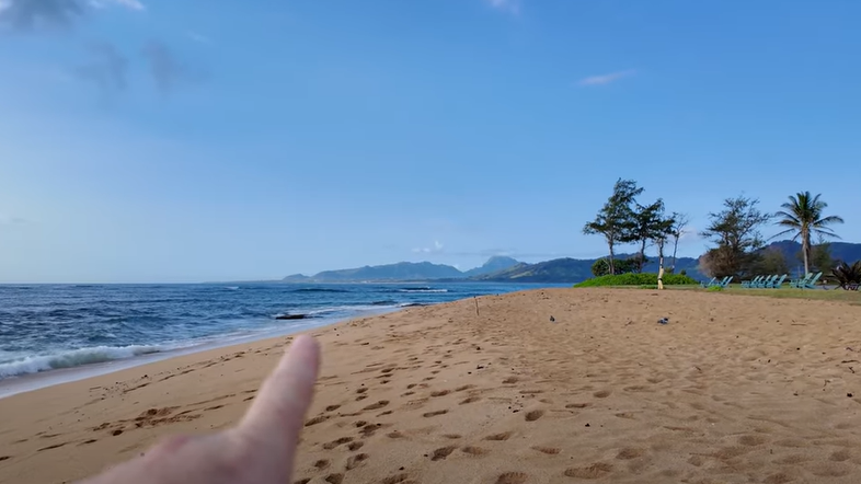 pemandangan di pantai