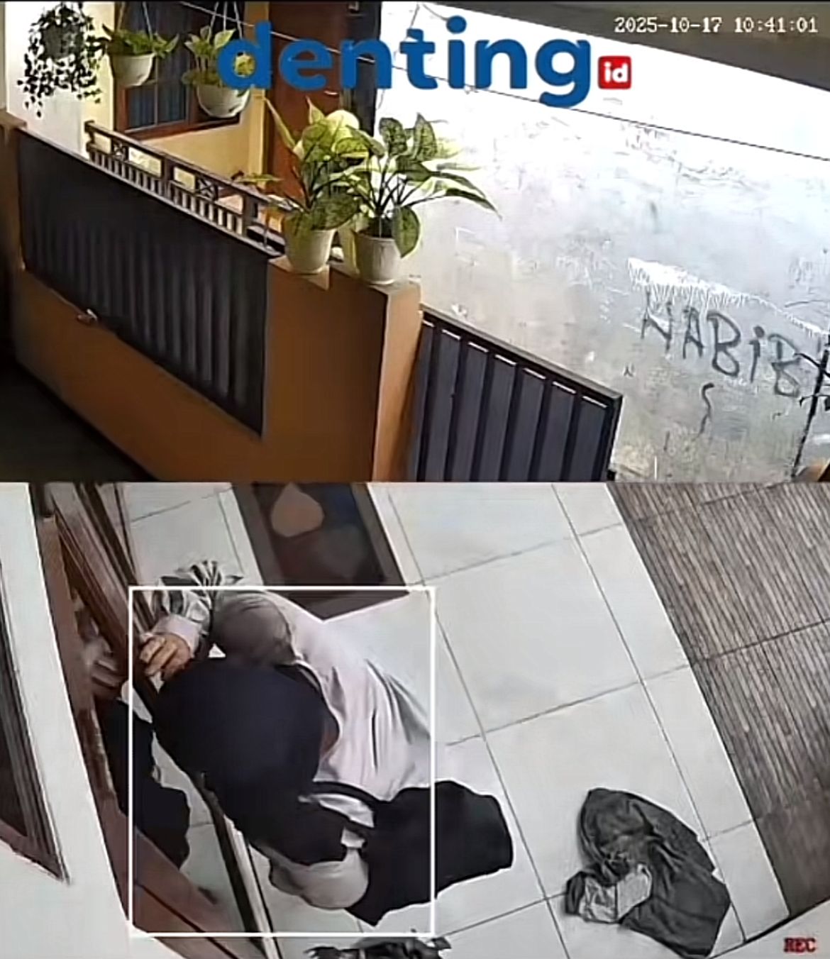 Rumah Ibu Encum di Cimanggu, Bogor, jadi lokasi pencurian brankas &mdash; visual suasana warga berkumpul di sekitar TKP.