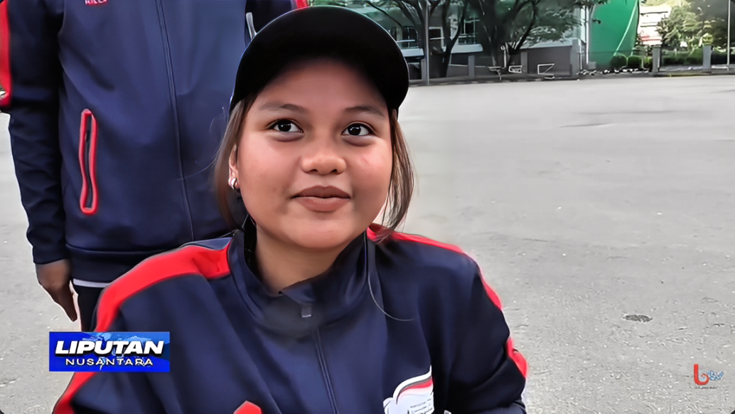 Andira menyatakan optimisme meraih juara di Peparpenas 2025, Selasa (28 Oktober 2025).