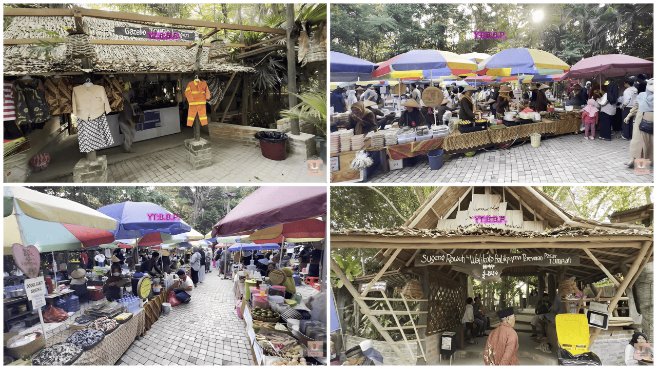Aktivitas masyarakat di kawasan Bukit Pringgondani, Kelurahan Teritip, Balikpapan Timur, menghadirkan deretan UMKM dengan nuansa tradisional.