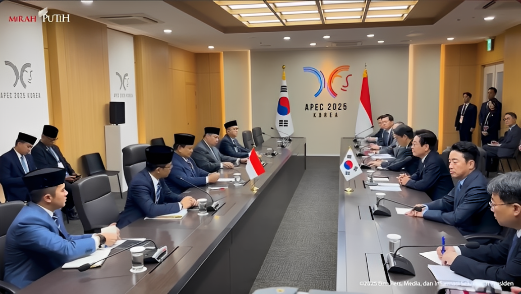 Delegasi Indonesia dan Korea Selatan menggelar pertemuan bilateral di HICO, Gyeongju, Sabtu (1 November 2025).