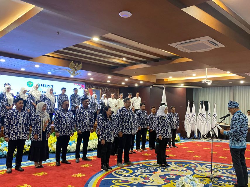 Momen pengukuhan DPD HIPPI Kalimantan Timur di Ruang Ruhui Rahayu &mdash; simbol kebangkitan pengusaha lokal di era IKN