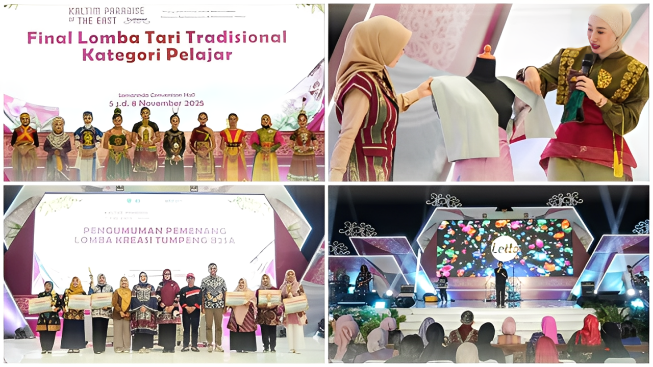 Potret kegiatan yang disajikan di hari penutupan Kaltim Paradise of The East x Summer Fest 2025 di Convention Hall GOR Kadrie Oening Samarinda, Jumat (8 November 2025).