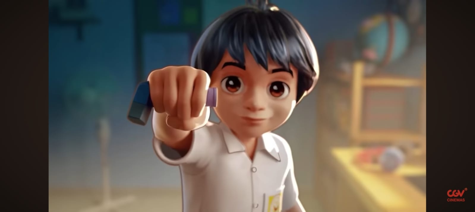 Cuplikan film animasi Garuda di Dadaku memperlihatkan momen latihan penuh semangat dan aksi heroik bertema patriotisme.