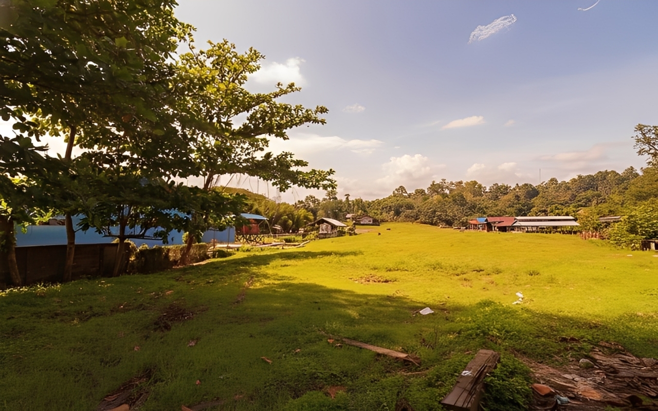 Lahan yang direncanakan untuk pembangunan Pasar Induk di KM 5,5, Kelurahan Graha Indah, Balikpapan Utara, Selasa (14 Oktober 2025).