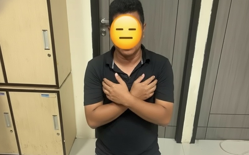 Tersangka kasus peredaran narkoba yang diamankan Polresta Balikpapan, Jumat (21 November 2025).