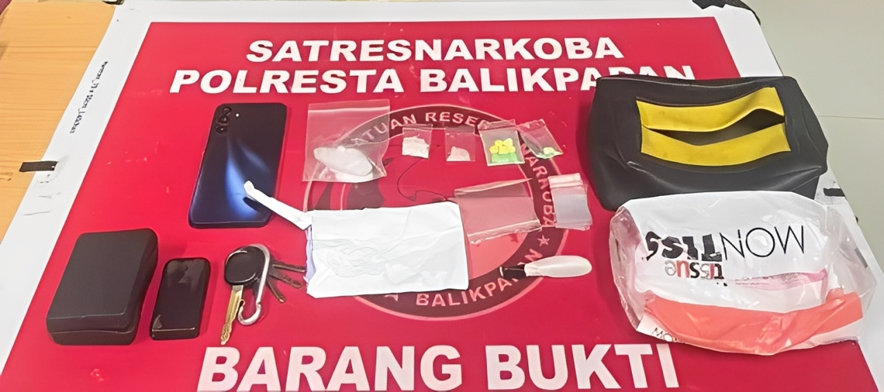Barang bukti yang diamankan petugas.
