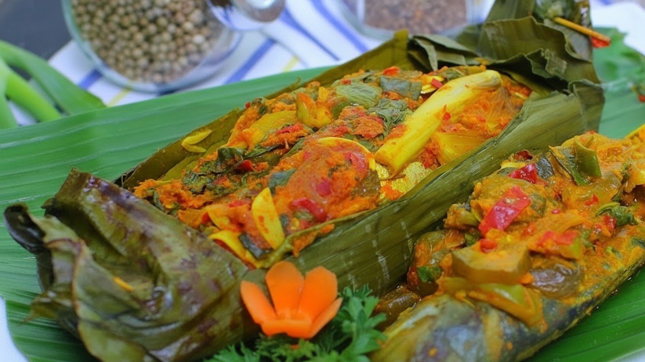 Lempung Ikan Samarinda panggang&ndash;tekstur kenyal, aroma ikan sungai Mahakam tampil menggugah selera.