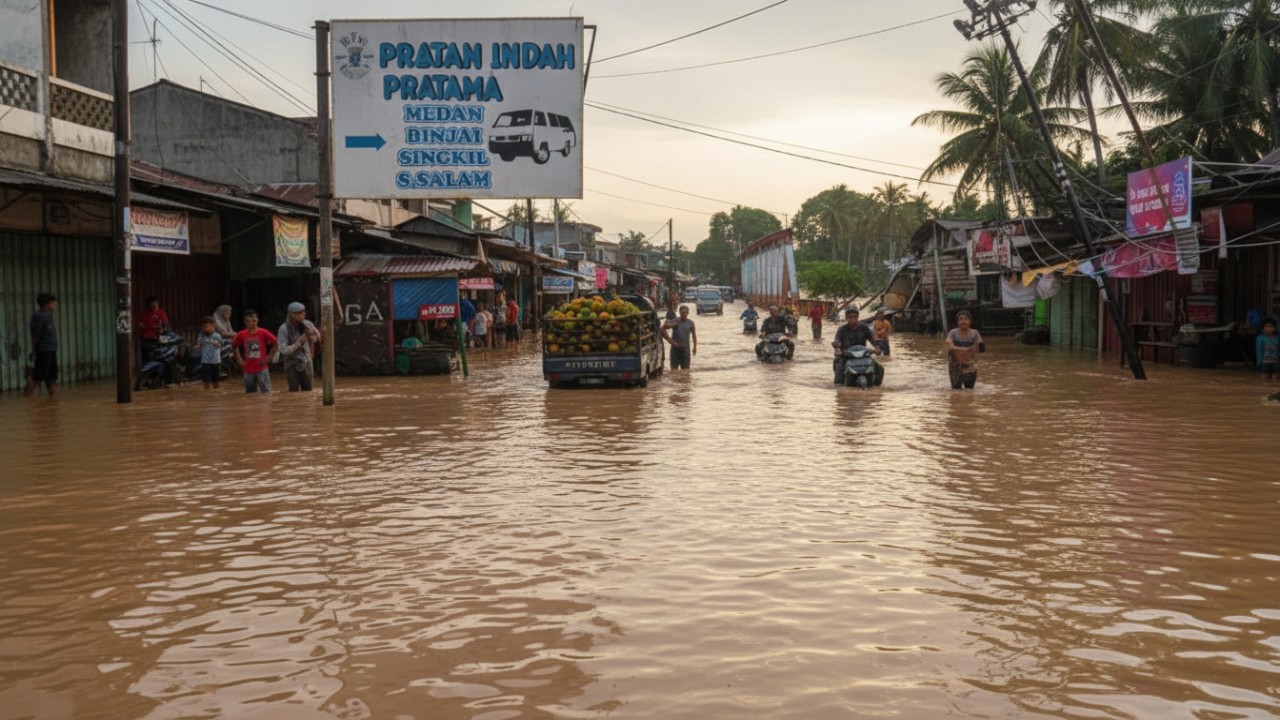 Tim Lapangan Bergerak Malam Hari Atasi Longsor dan Banjir di Taput