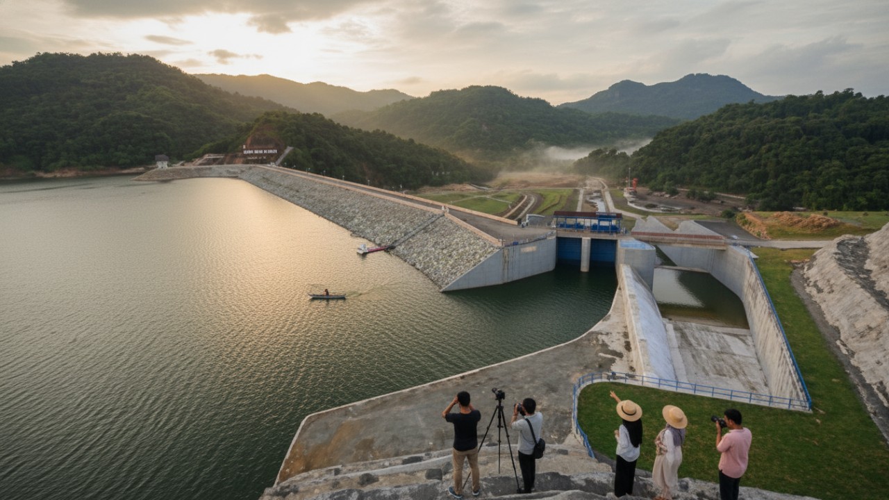 &ldquo;Waduk Babulu PPU dengan lanskap hijau alami dan air tenang &mdash; visual hook suasana damai yang dicari warga.&rdquo;