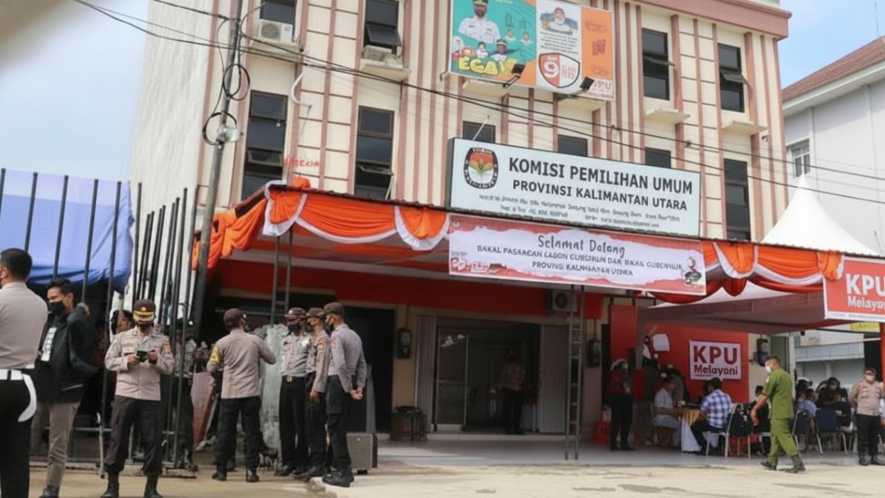 Dokumentasi gedung KPU Kaltara, Dugaan Pelanggaran Anggaran KPU Kaltara Jadi Perhatian Serius Publik