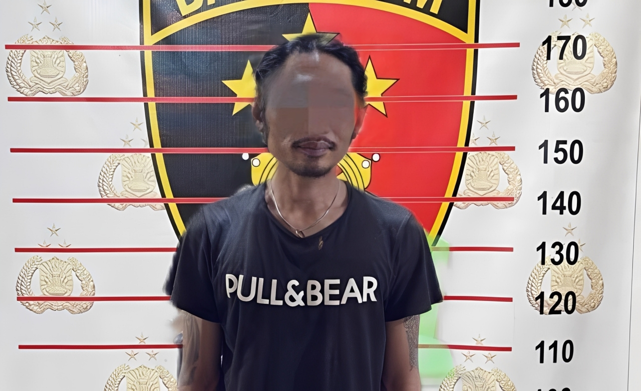 Tersangka yang berhasil diamankan petugas, Minggu (30 November 2025).
