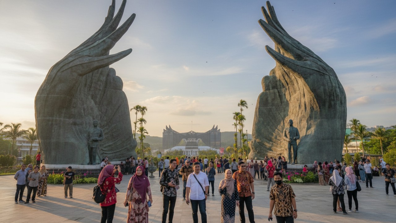 patung sayap garuda ikn