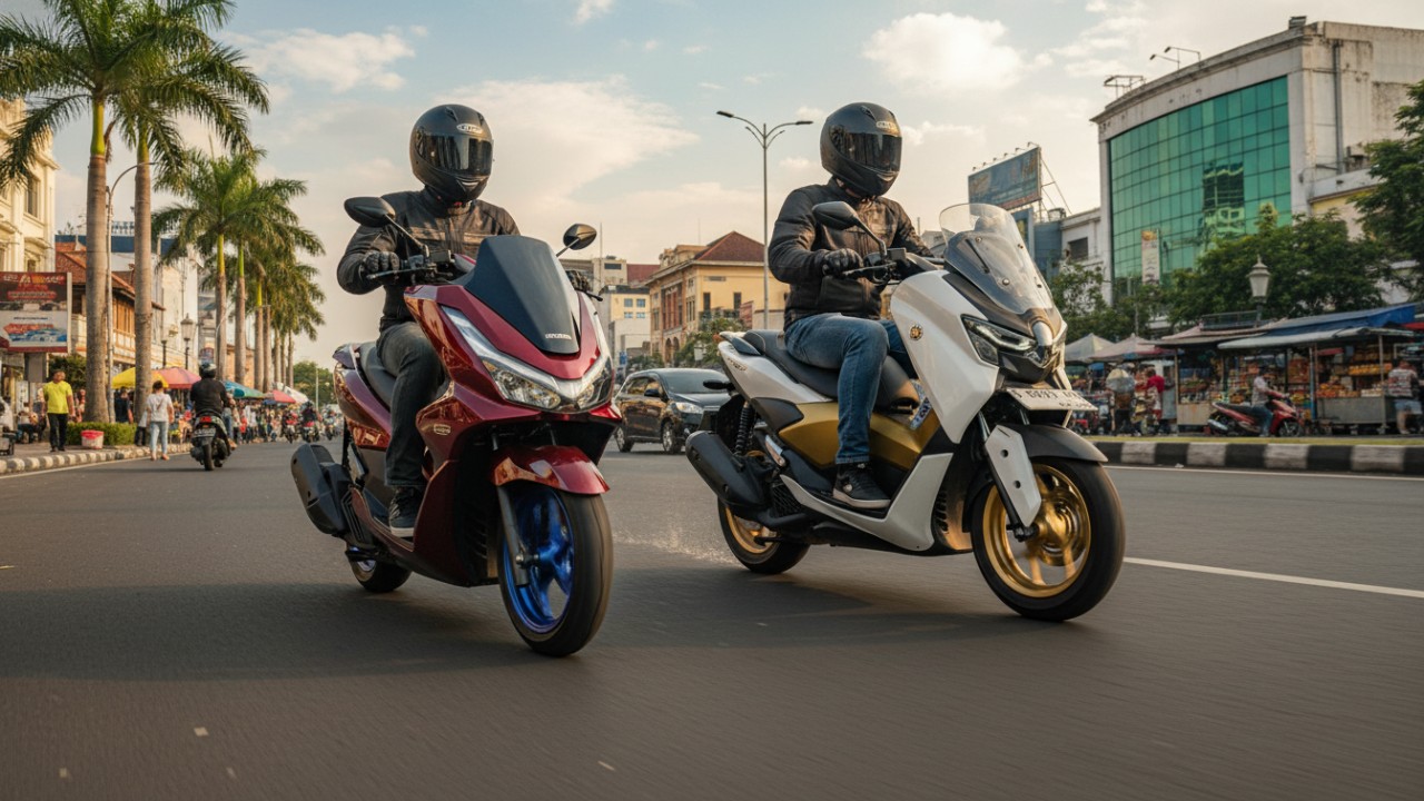 NMAX atau PCX? Pertarungan Fitur dan Kenyamanan di Kelas Premium