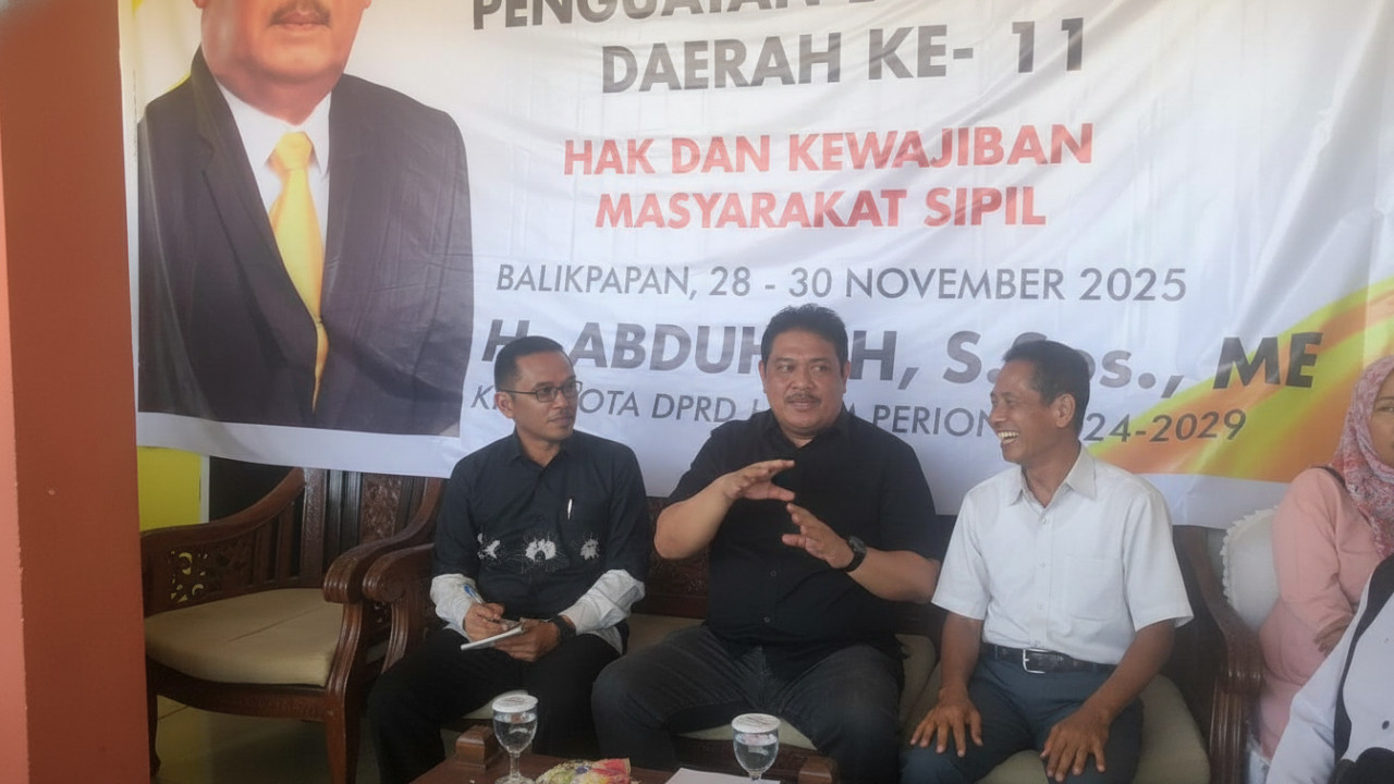 Dokumentasi PDD ke-11 Balikpapan &ndash; edukasi politik warga dengan fokus partisipasi publik sebagai visual utama.