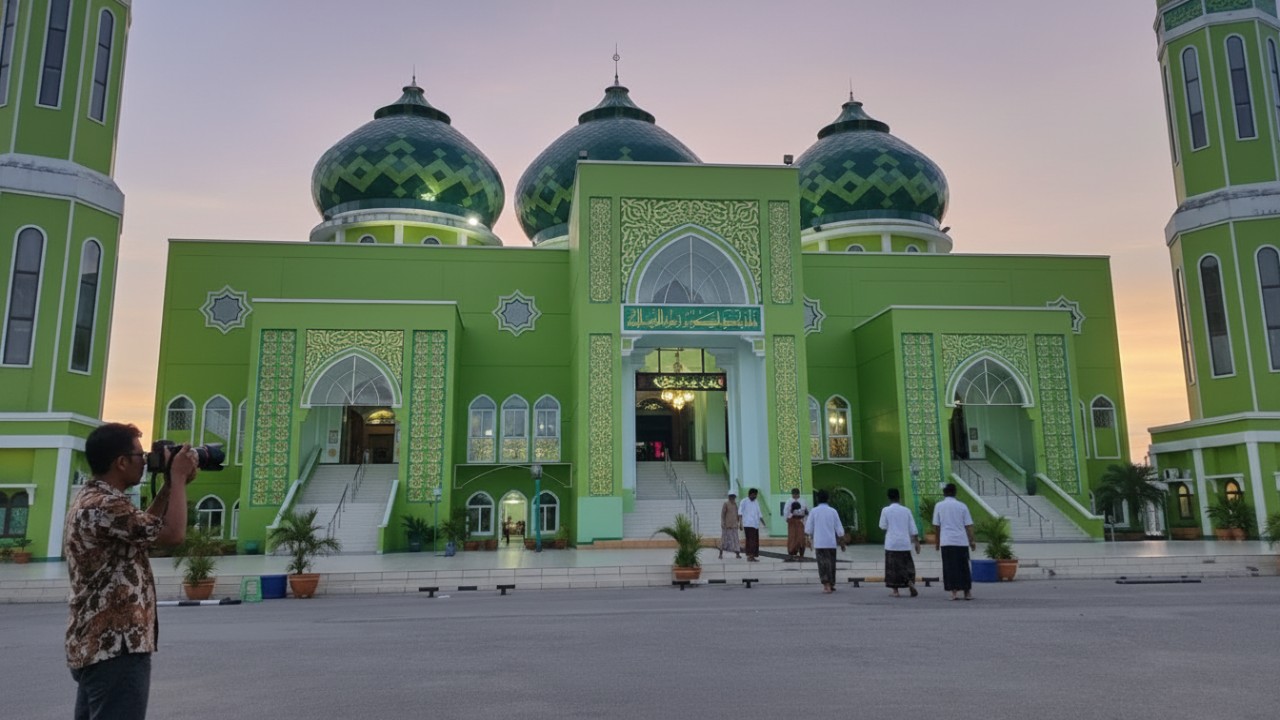 Masyarakat Paser Bersiap Nikmati Masjid Lebih Nyaman, Proyek AC Terus Melaju
