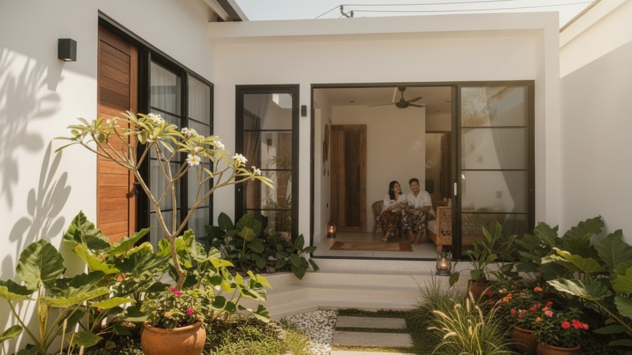 Inspirasi rumah minimalis dengan sentuhan alam untuk kenyamanan hidup yang lebih sehat dan sejuk. Simak info selengkapnya disini Cess!