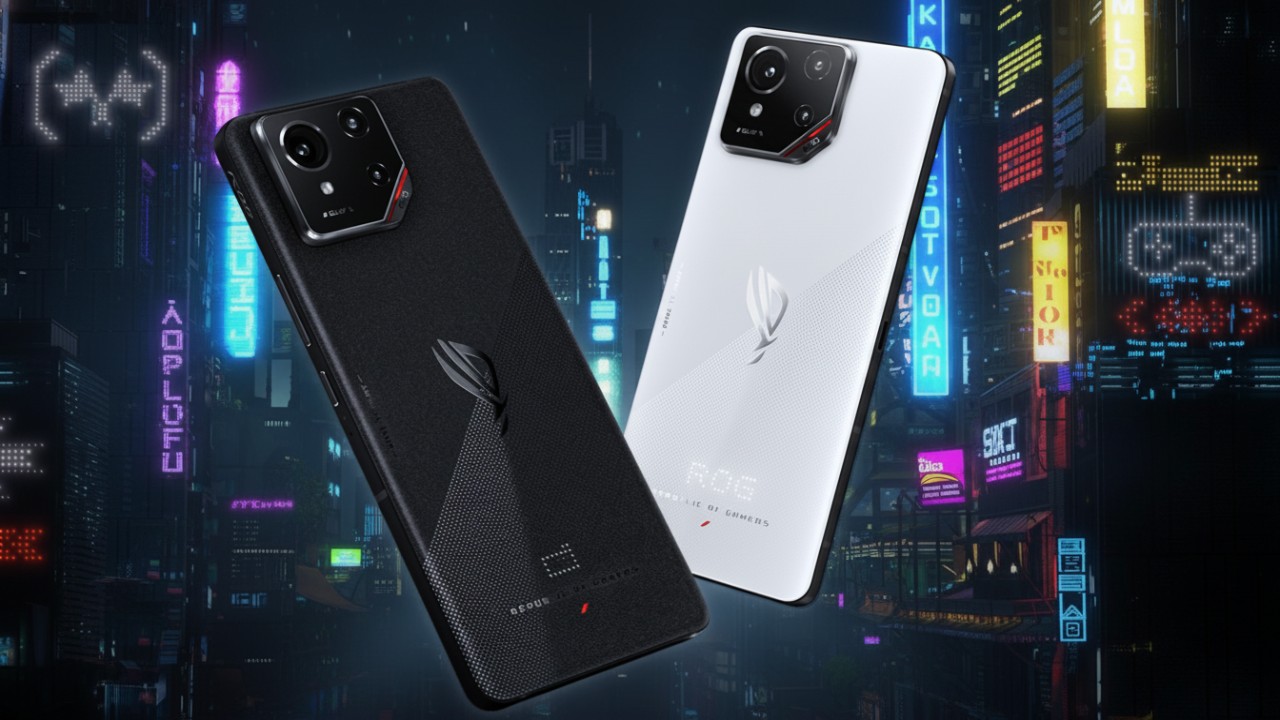 Tampilan ASUS ROG Phone 9 dengan desain futuristik dan aura gaming kuat yang menegaskan performa flagship.