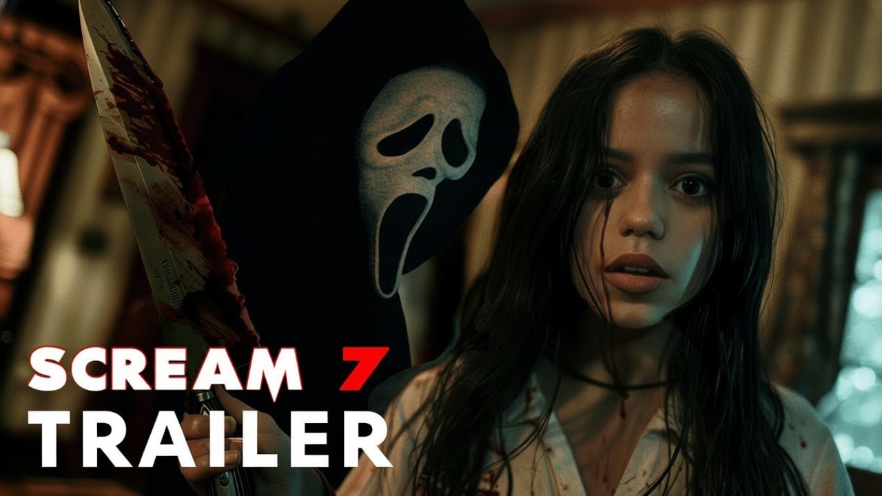 Poster Scream 7 dengan nuansa horor gelap, menandai jadwal rilis bioskop 27 Februari yang dinanti penonton.