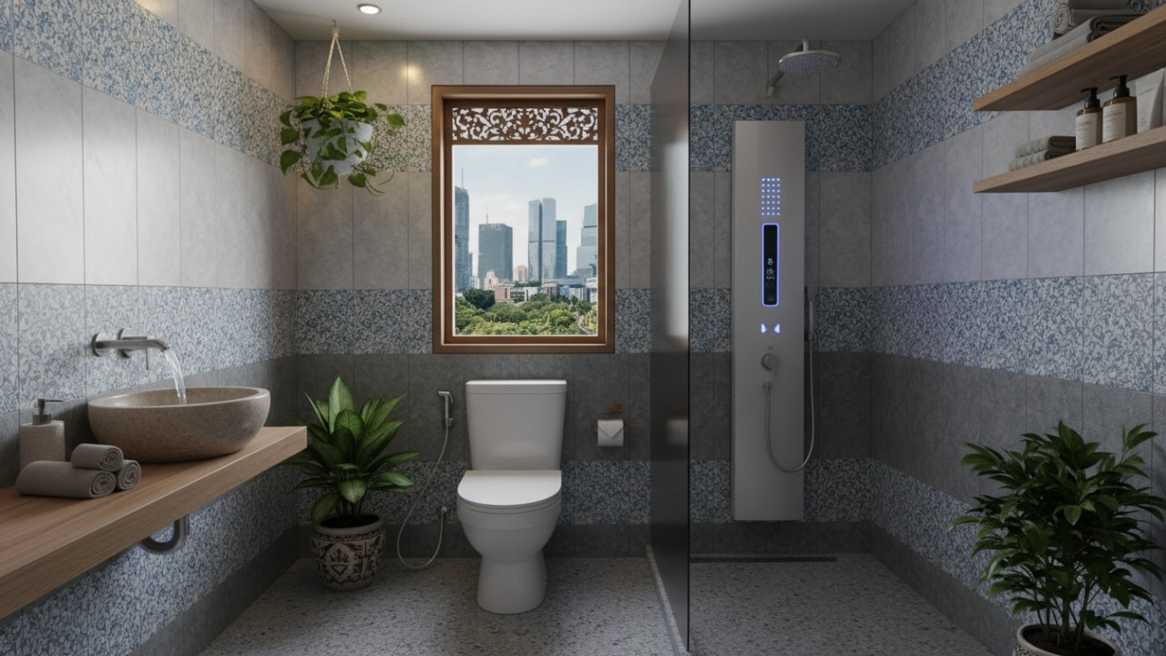 Desain Kamar Mandi Modern Menjawab Isu Ketersediaan Air