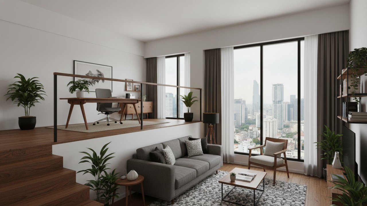 Memaksimalkan Tinggi Ruang dengan Mezzanine Multifungsi Masa Kini